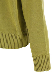 Ami Paris Bicolor Wool Cardigan