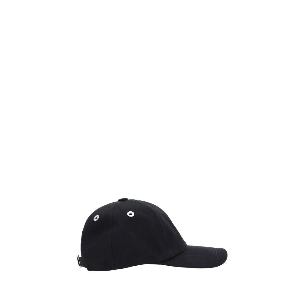 Ami Paris Black Cotton Cap (Baseball Hat) - UNI