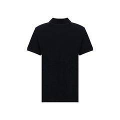 Ami Paris Black Cotton Polo Shirt