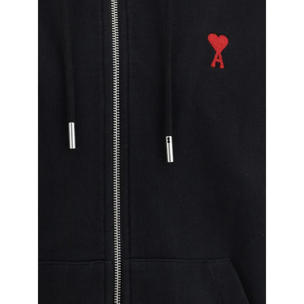 Ami Paris Black Cotton Sweatshirt