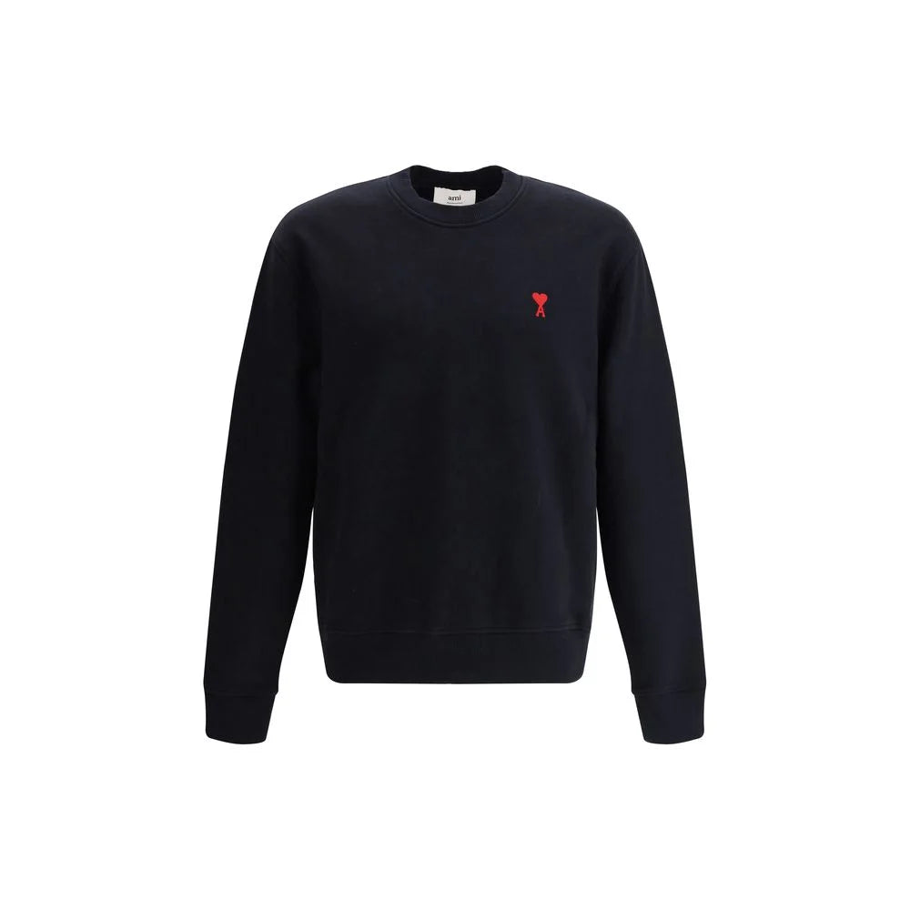 Ami Paris Black Cotton Sweatshirt