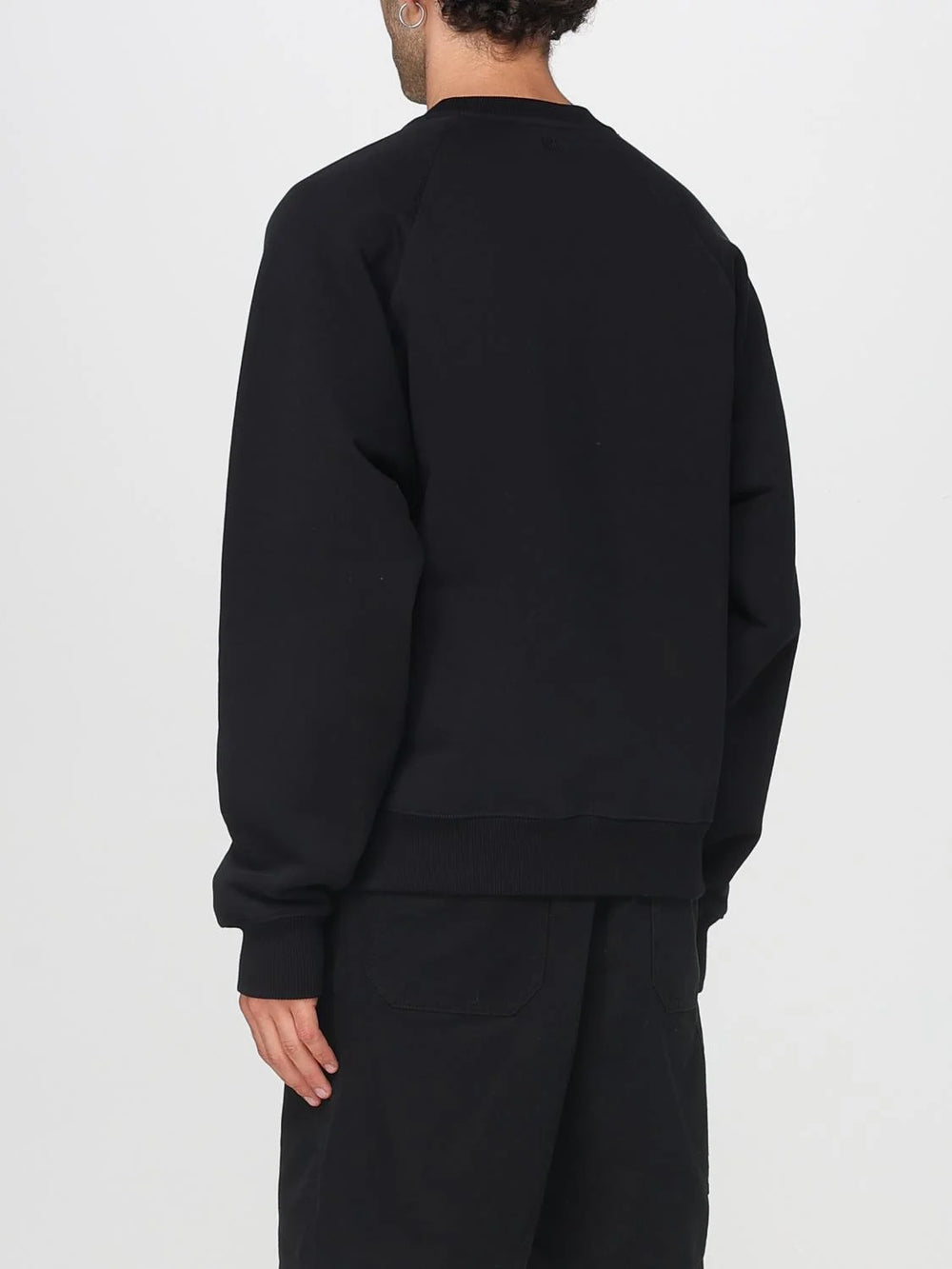 Ami Paris Black Cotton Sweatshirt - L