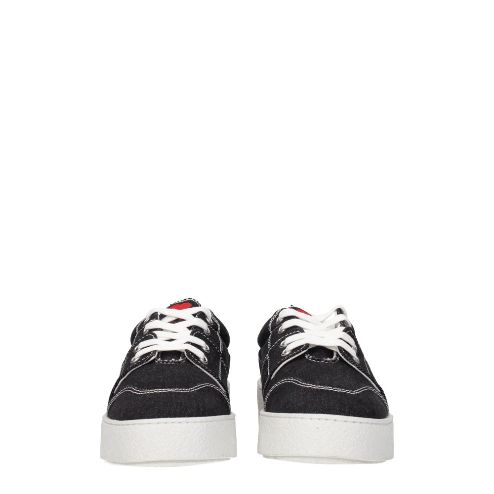 Ami Paris Black Fabric Low Tops - EU40/US7