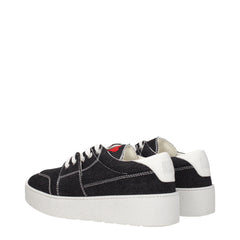 Ami Paris Black Fabric Low Tops - EU40/US7