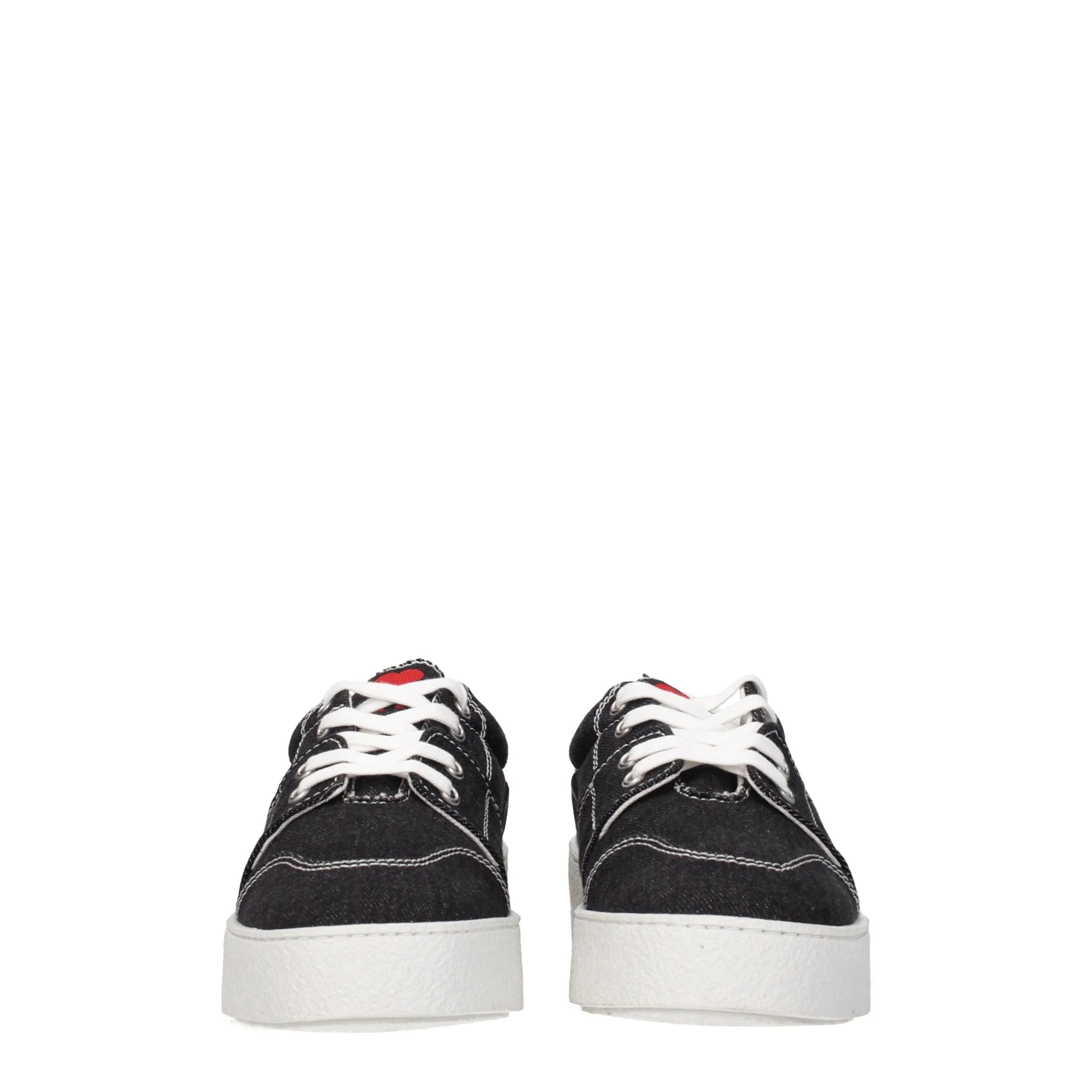 Ami Paris Black Fabric Low Tops - EU40/US7