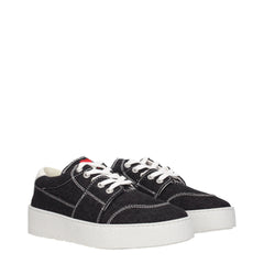 Ami Paris Black Fabric Low Tops - EU40/US7