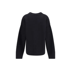 Ami Paris Black Fleece Wool Cardigan