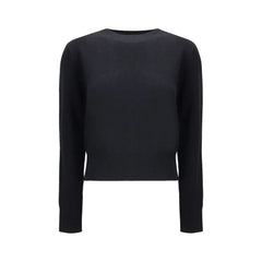 Ami Paris Black Merino Wool Sweatshirt