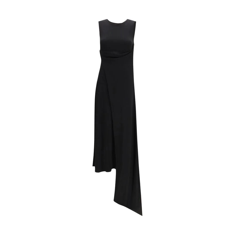 Ami Paris Black Viscose Casual Dress