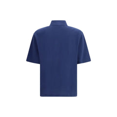 Ami Paris Blue Cotton Polo Shirt