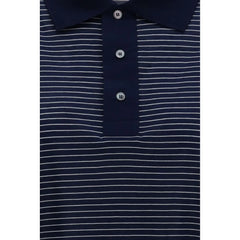 Ami Paris Blue Cotton Polo Shirt