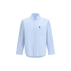 Ami Paris Blue Cotton Shirt
