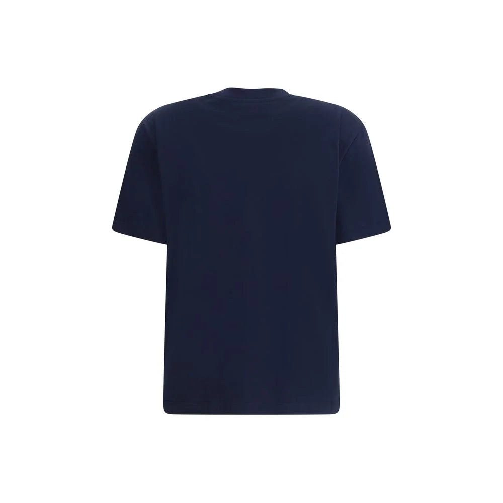 Ami Paris Blue Cotton T-Shirt - S