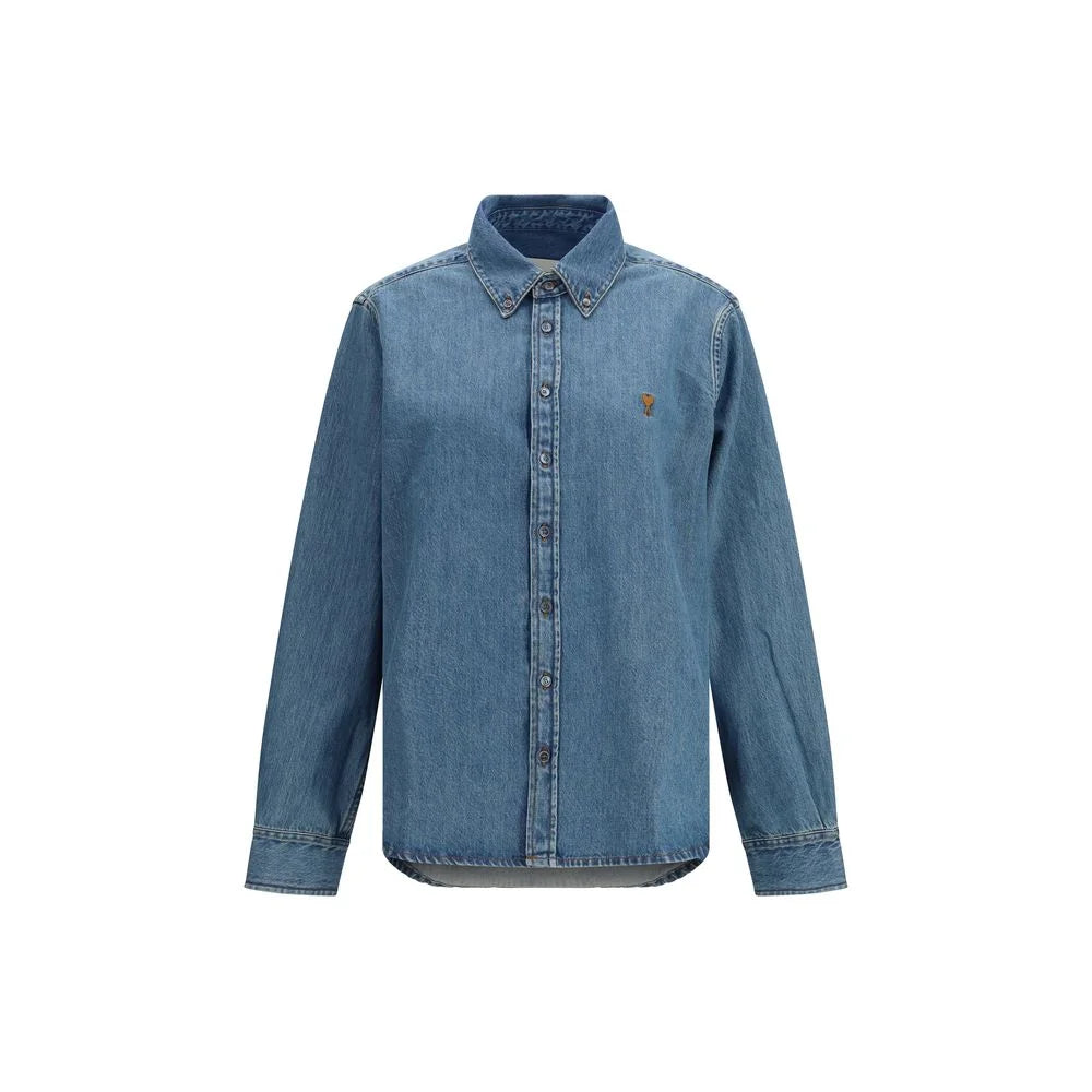 Ami Paris Blue Denim Shirt - M
