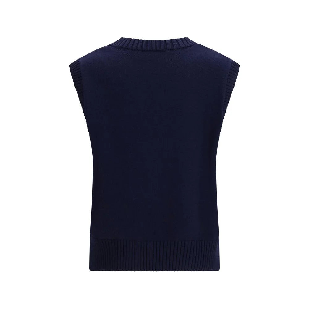 Ami Paris Blue Fleece Wool Sweatshirt