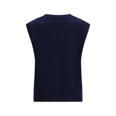 Ami Paris Blue Fleece Wool Sweatshirt