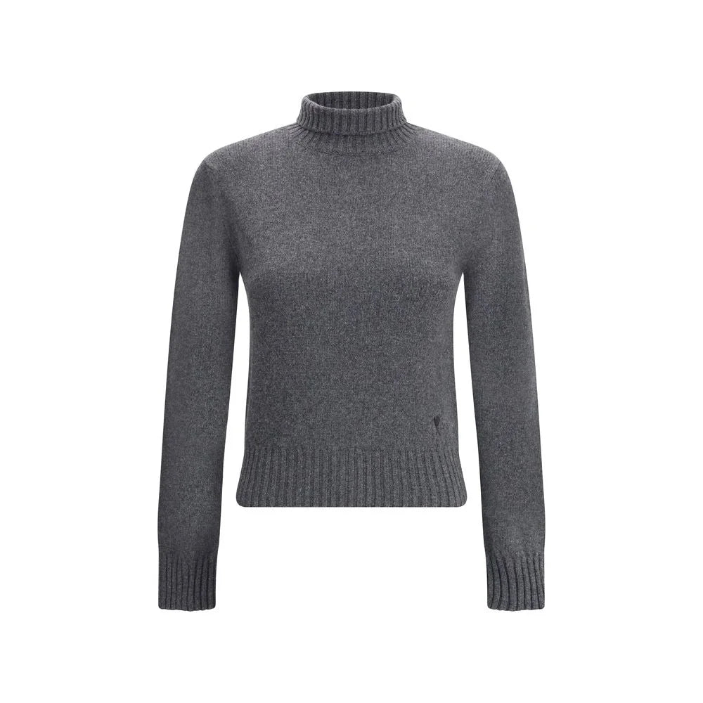 Ami Paris Ami De Coeur Turtleneck Sweater - Sweaters