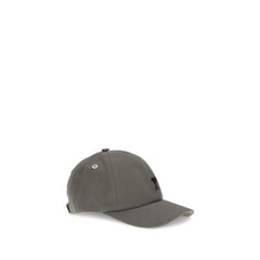 Ami Paris Gray Cotton Cap (Baseball Hat) - UNI