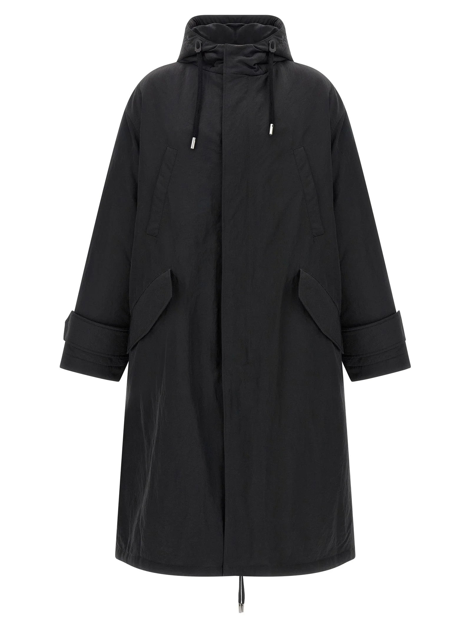 Ami Paris Gray Polyamide Parka