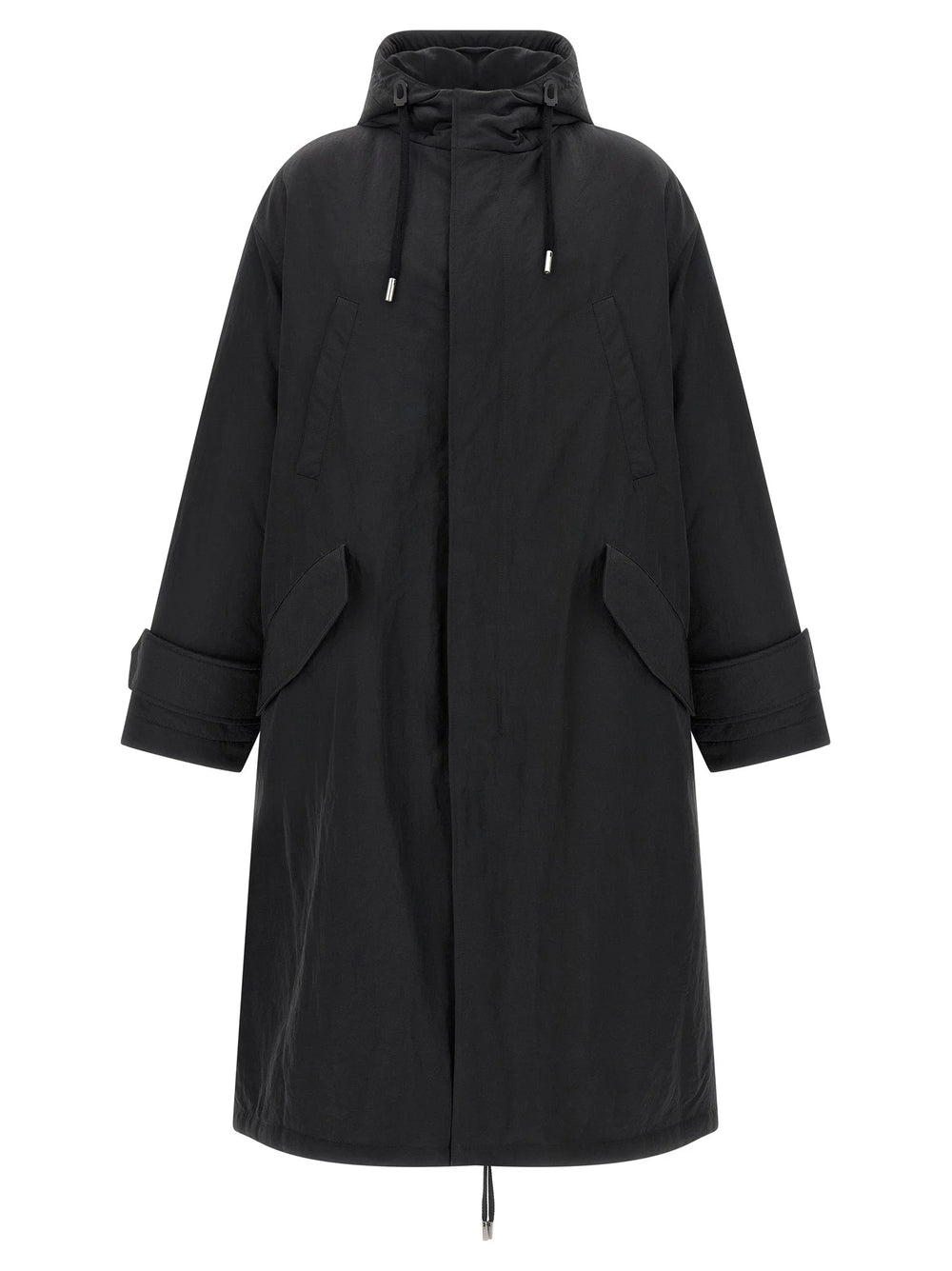 Ami Paris Gray Polyamide Parka