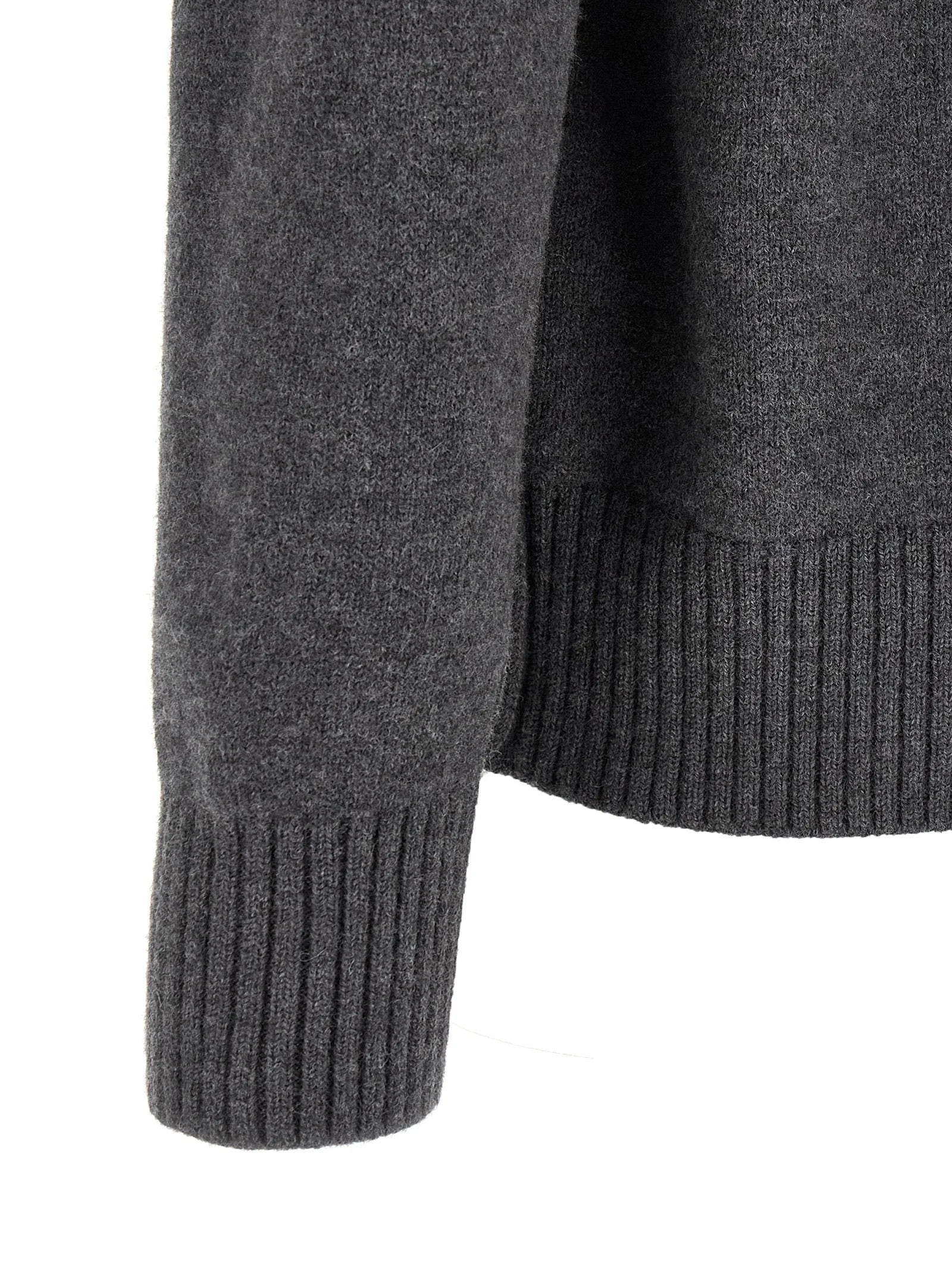 Ami Paris Gray Wool Cardigan - M