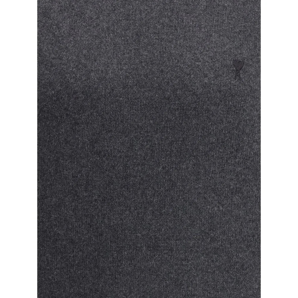 Ami Paris Pull Col Roule Ami De Coeur - Sweaters