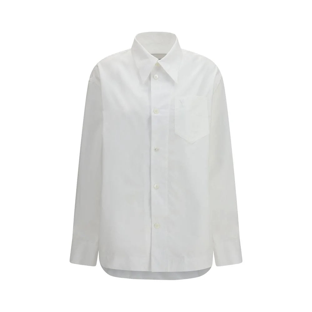 Ami Paris White Cotton Dress Shirt