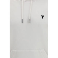 Ami Paris White Cotton Sweatshirt - L