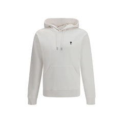 Ami Paris White Cotton Sweatshirt - L