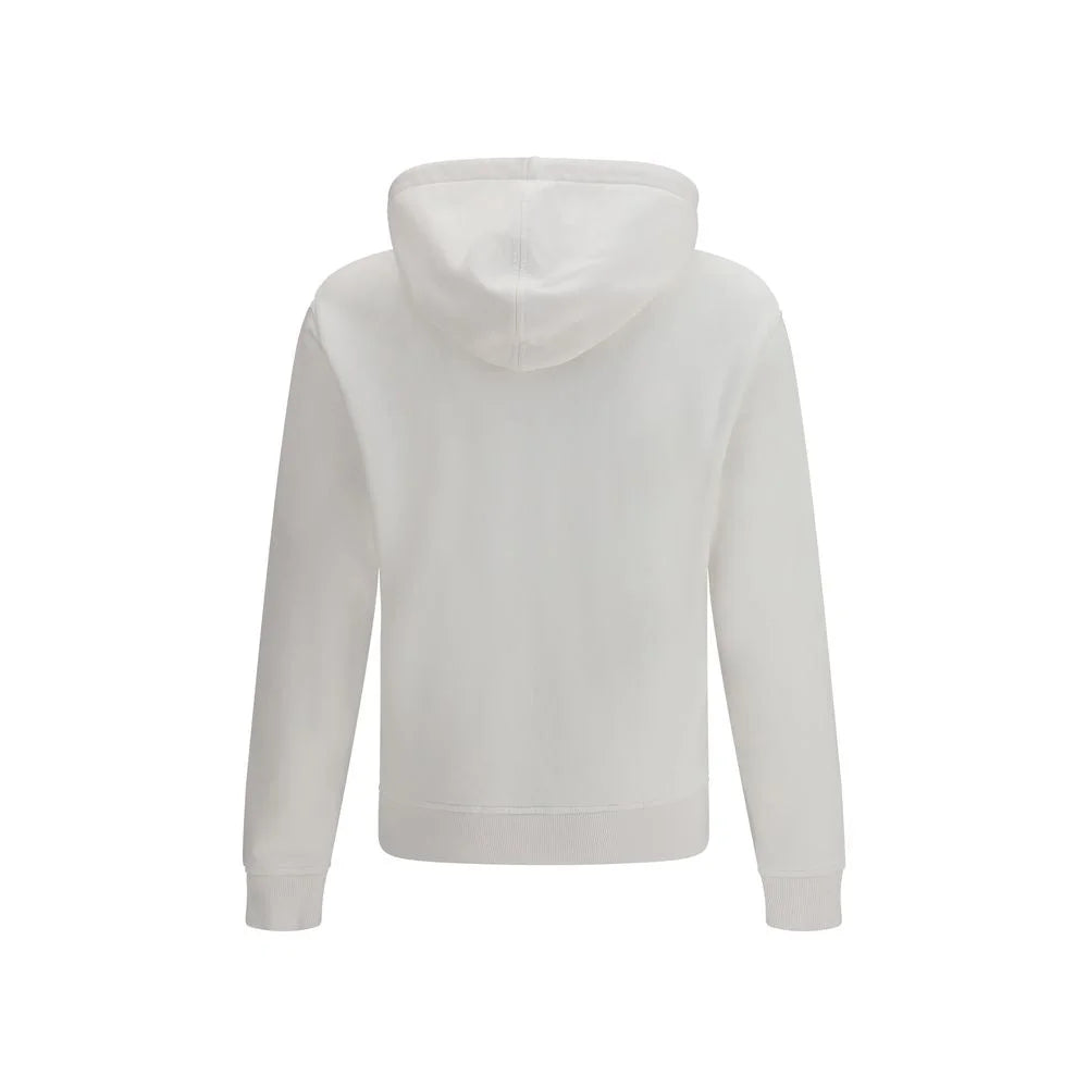Ami Paris White Cotton Sweatshirt - L