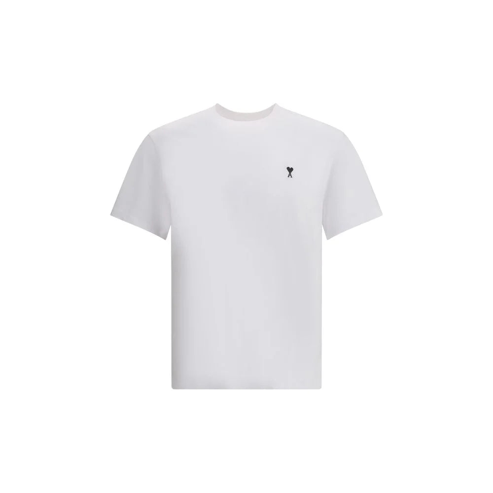 Ami Paris White Cotton T-Shirt