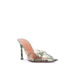 Amina Muaddi Bicolor Pvc Stiletto Heel Sandals - EU36/US6