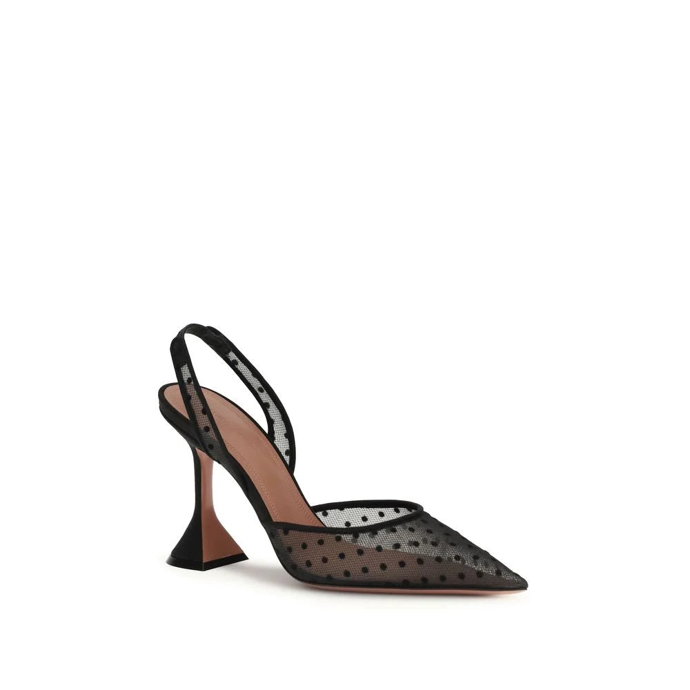 Amina Muaddi Black Polyester Pumps - Heels