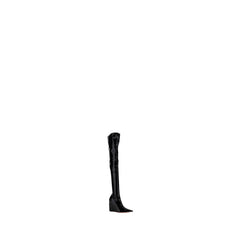Amina Muaddi Black Polyethylene Over The Knee - EU36.5/US6.5