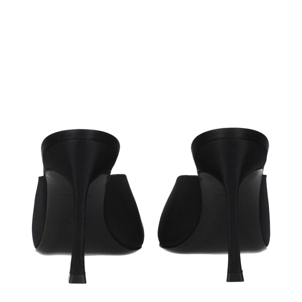 Amina Muaddi Black Satin Pumps - EU36.5/US6.5