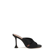 Amina Muaddi Zwarte Zijden Sandalen - EU36.5/US6.5