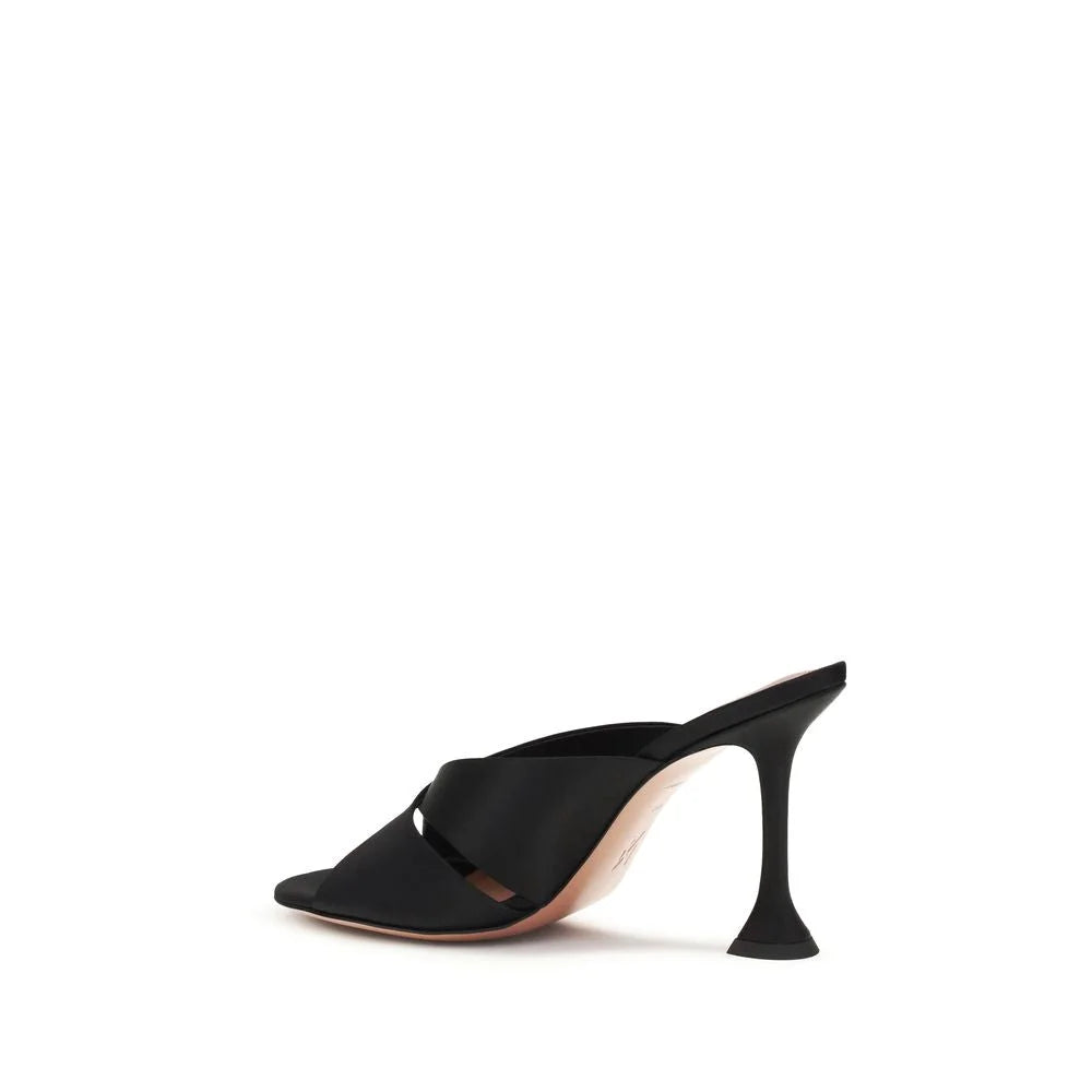 Amina Muaddi Zwarte Zijden Sandalen - EU36.5/US6.5