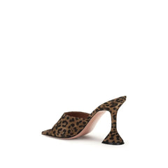 Amina Muaddi Leopard-print Lupita Sandals - EU37/US7