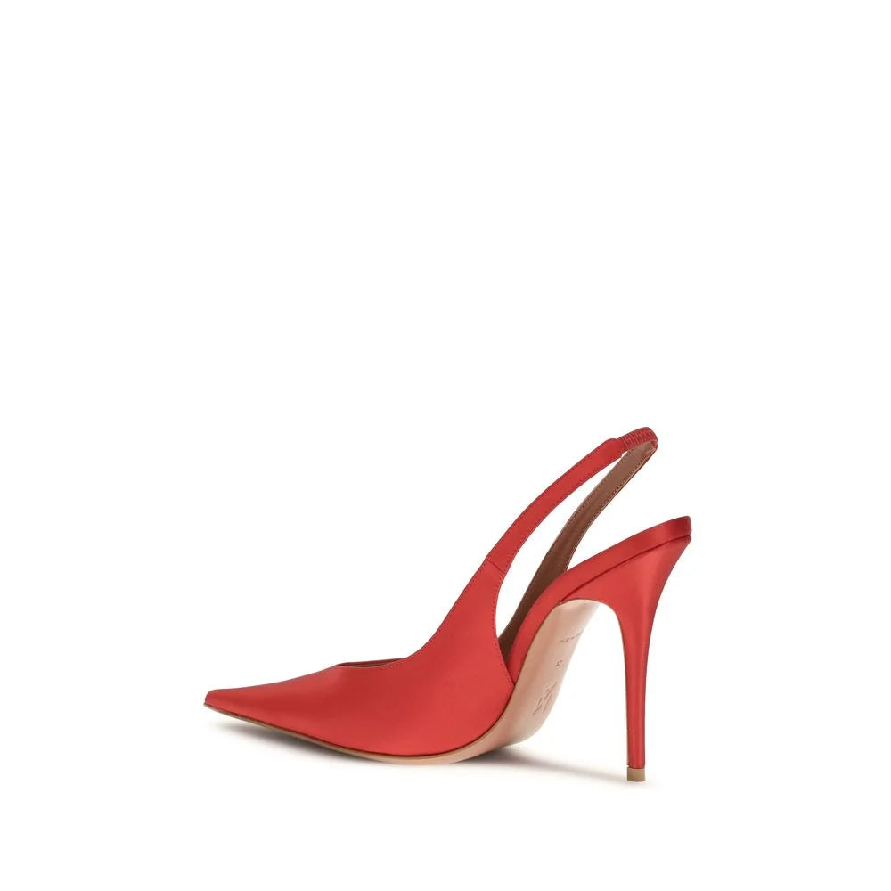 Amina Muaddi Multicolor Silk Pumps