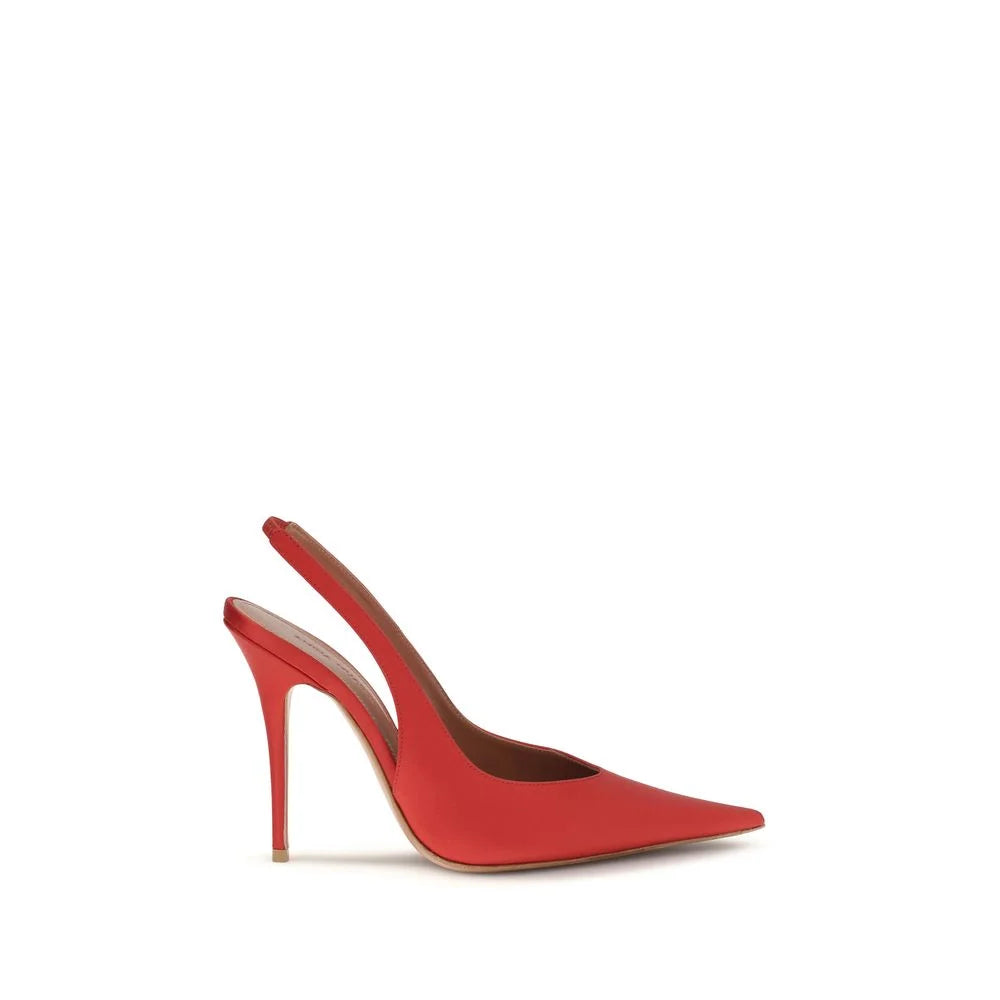 Amina Muaddi Multicolor Silk Pumps