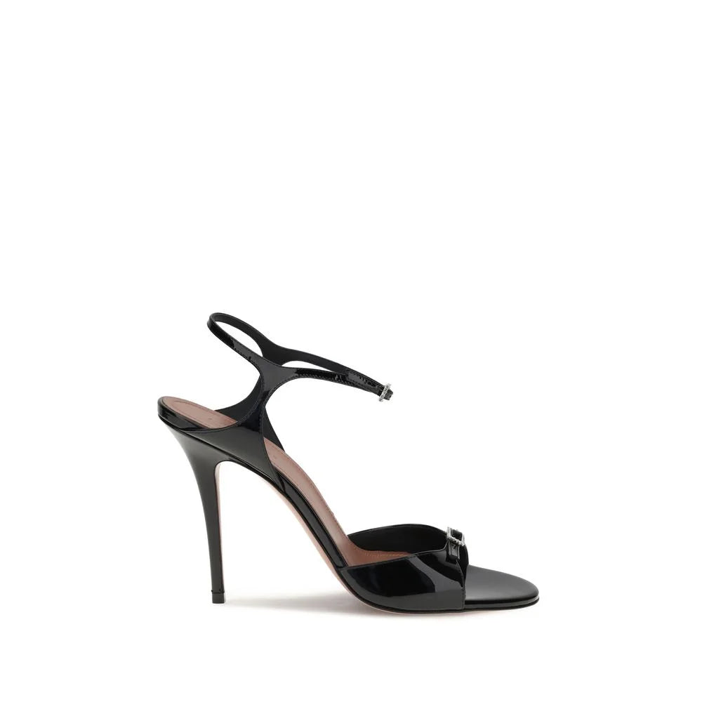 Amina Muaddi Patent-leather Adut Sandal - EU41/US11 - Sandals