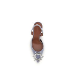 Amina Muaddi Purple Silk High Heel Pumps - EU37/US7