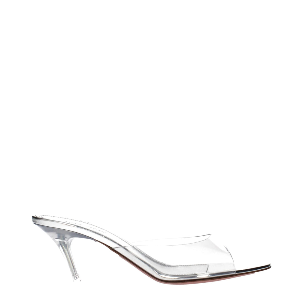 Amina Muaddi Transparent Pvc Stiletto Heel Sandals - EU39/US9