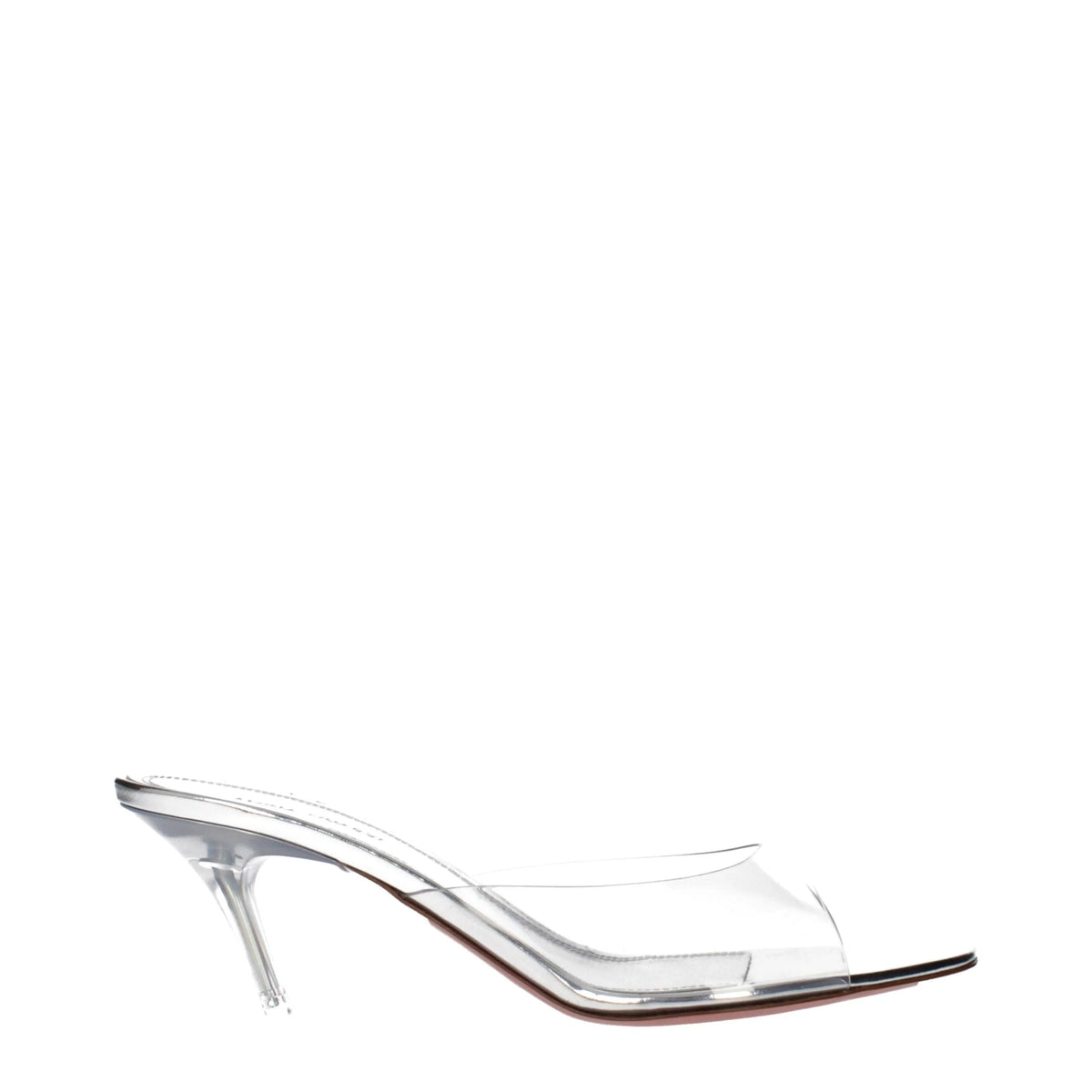 Amina Muaddi Transparent Pvc Stiletto Heel Sandals - EU39/US9
