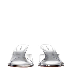 Amina Muaddi Transparent Pvc Stiletto Heel Sandals - EU39/US9