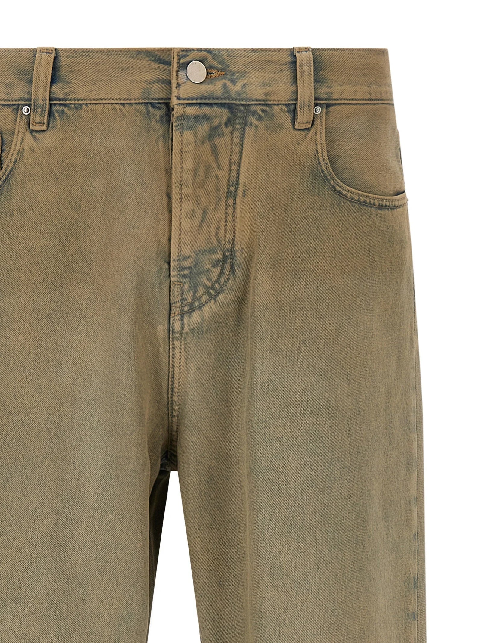 Amiri Beige Cotton Straight-Leg Jeans