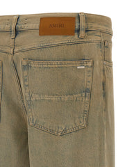 Amiri Beige Cotton Straight-Leg Jeans