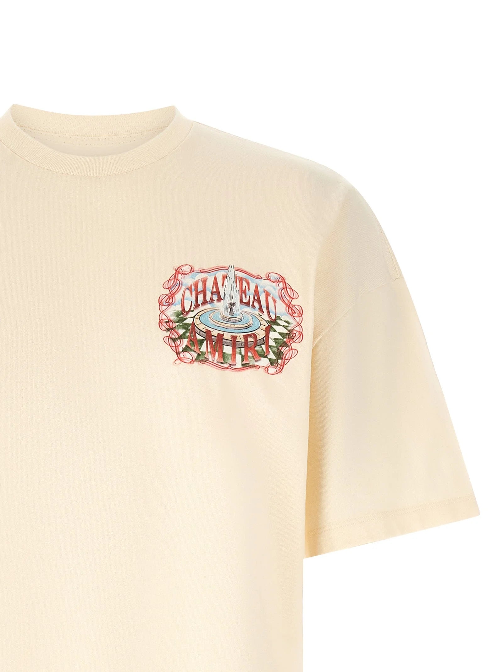 Amiri Beige Cotton T-Shirt - L