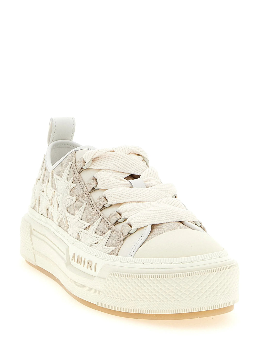 Amiri Beige Polyester Low Top Sneakers - EU38/US8