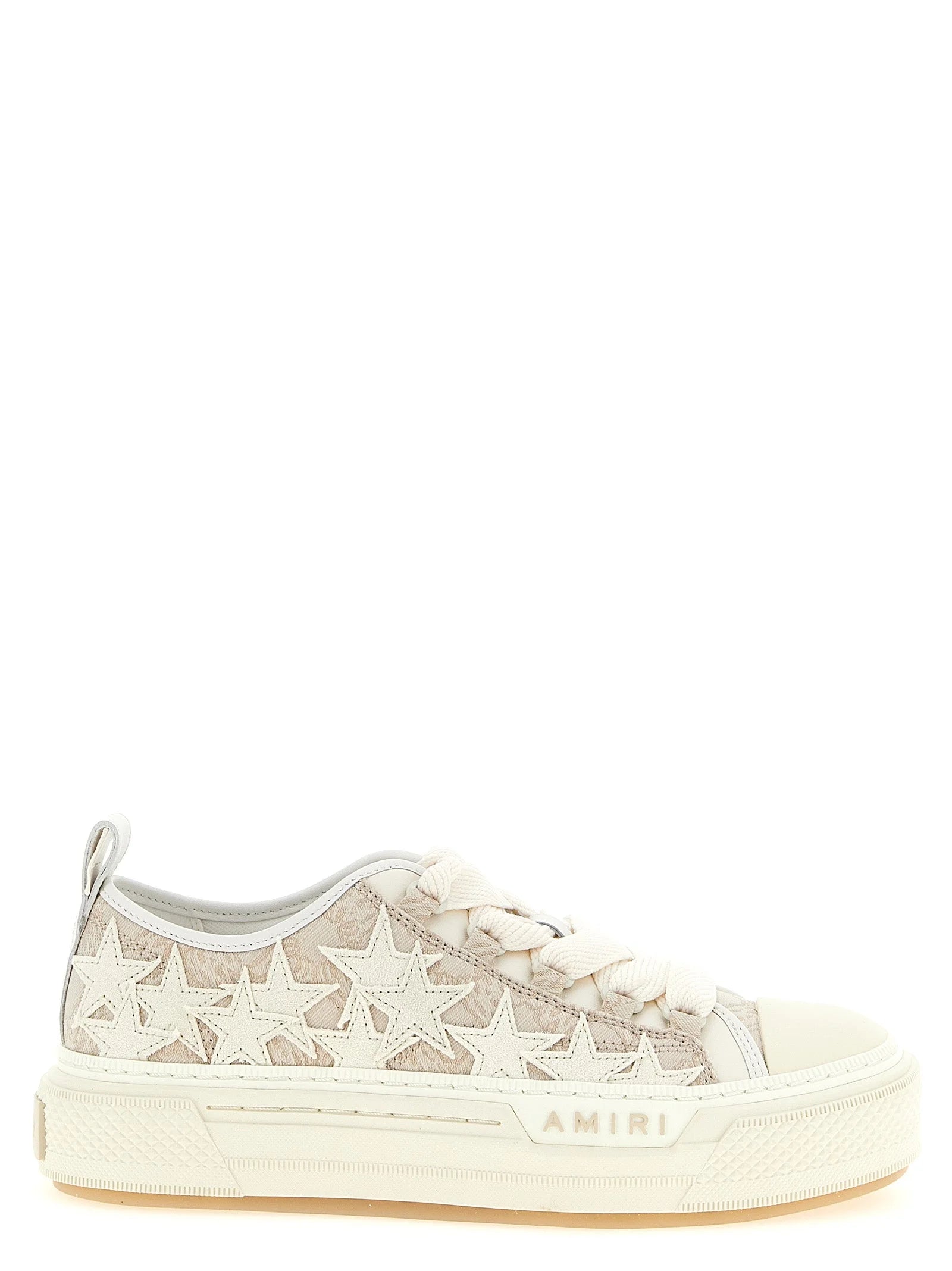 Amiri Beige Polyester Low Top Sneakers - EU38/US8
